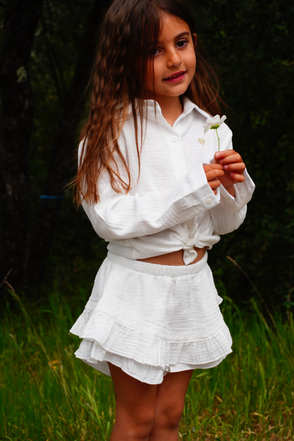 Jupe-Short Gaze de Coton Enfant