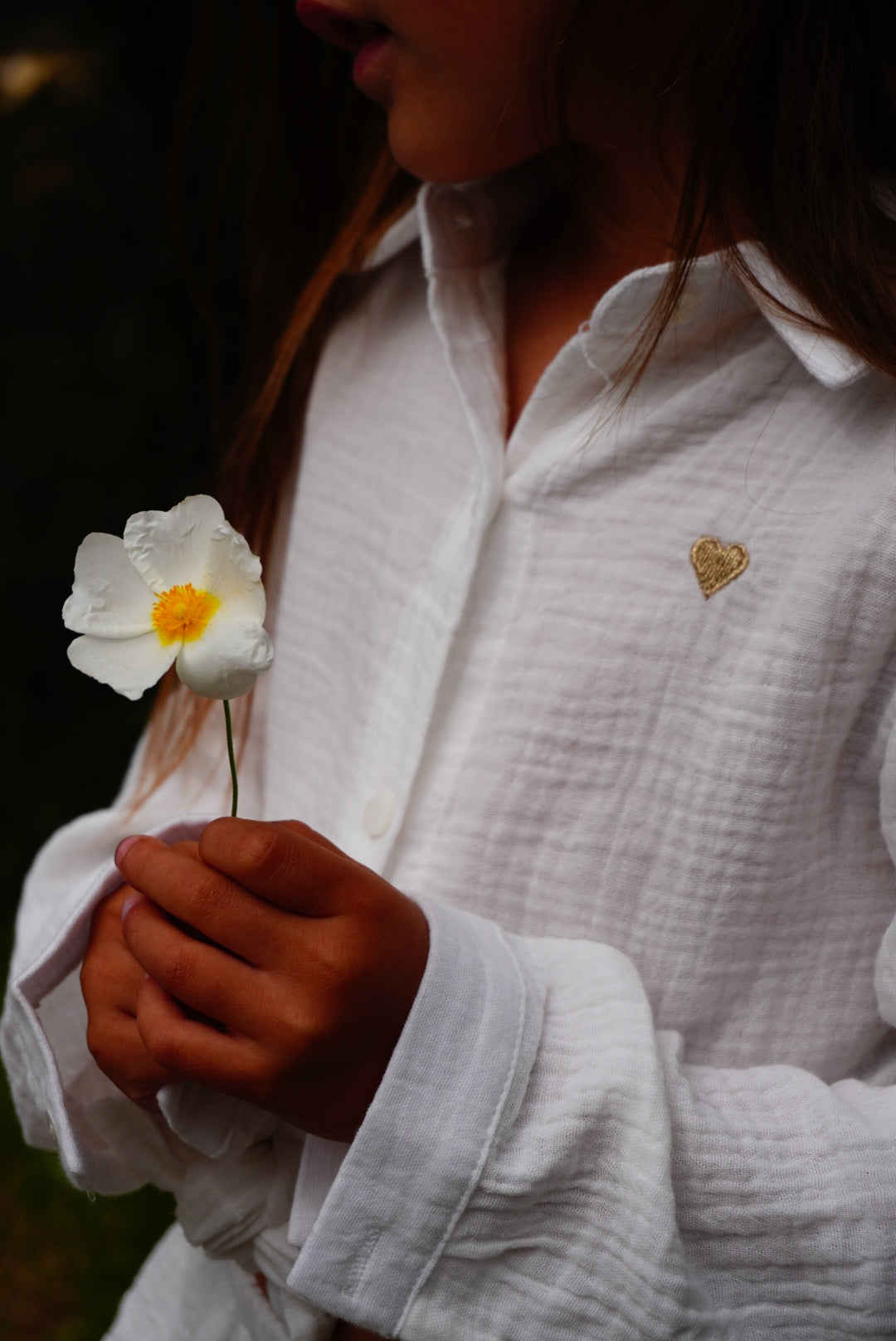 Ensemble Chemise & Jupe Short Gaze de Coton Enfant