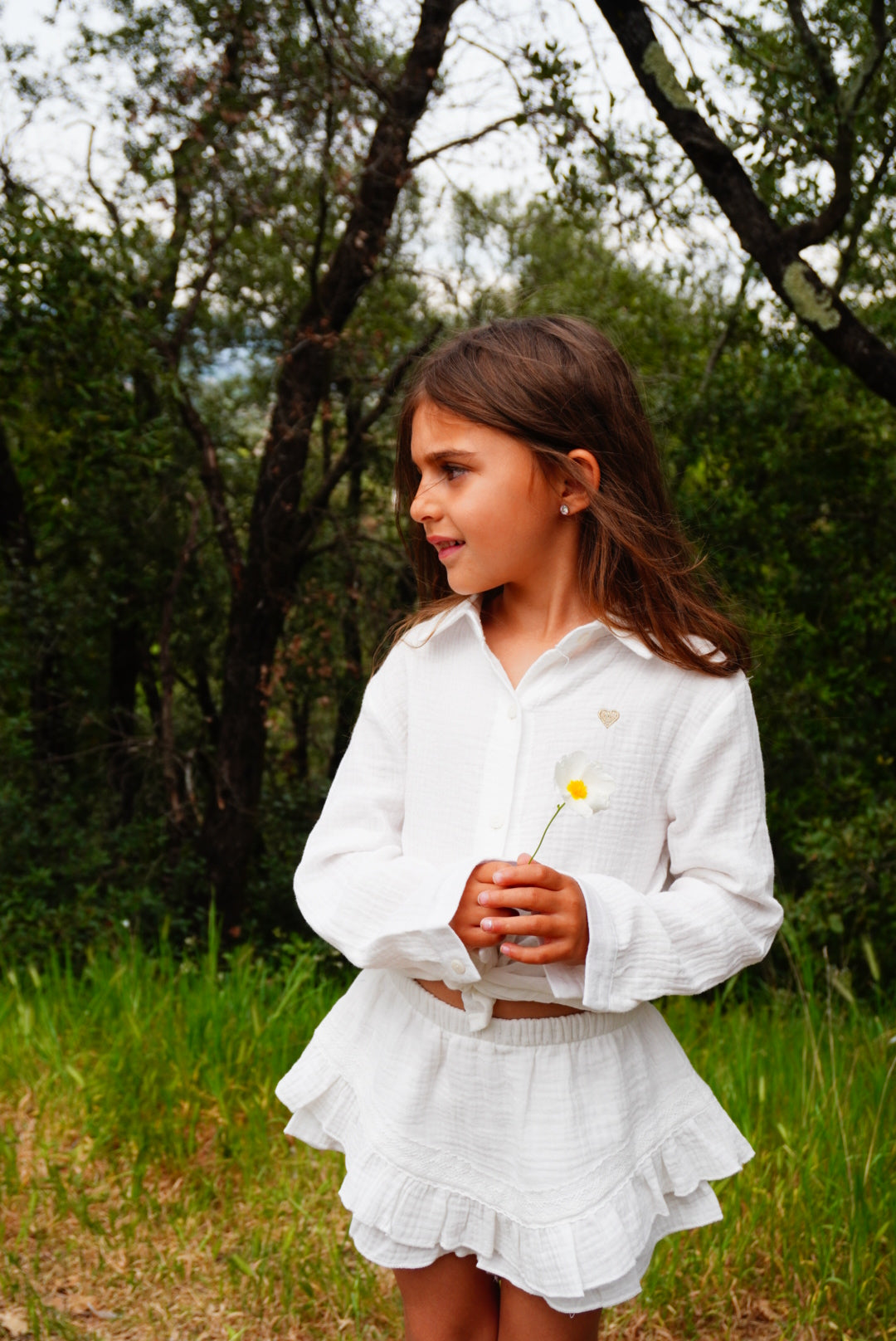 Jupe-Short Gaze de Coton Enfant